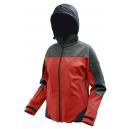 D&aacute;msk&aacute; softshell bunda Zefir, červen&aacute;/&scaron;ed&aacute;