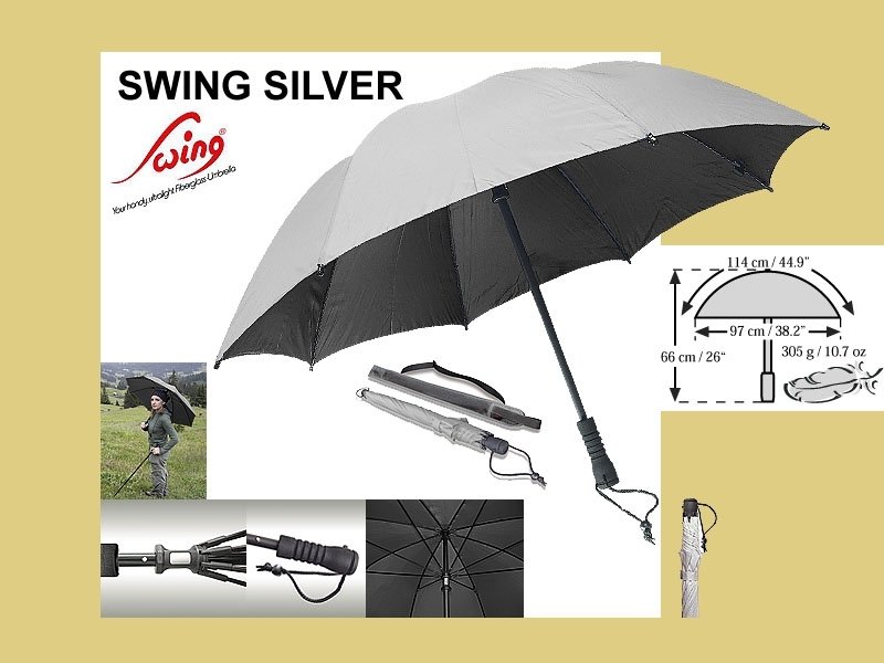 Deštník SWING silver UV Protection