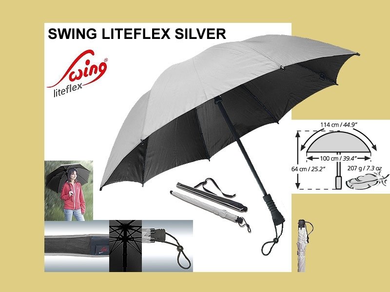 Deštník SWING LITEFLEX silver UV Protection
